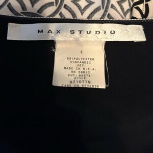 Max Studio Monochrome Patterned Dress